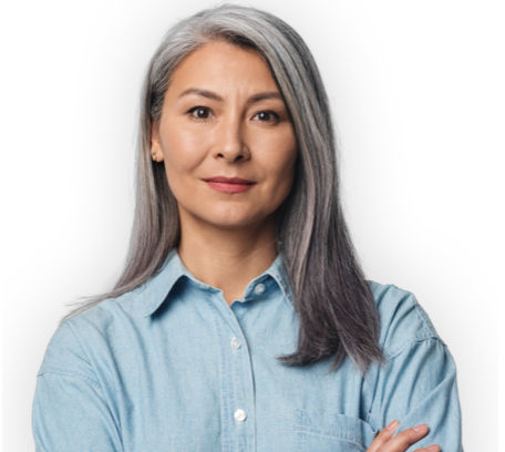Image of an Asian woman living with Sjögren’s disease